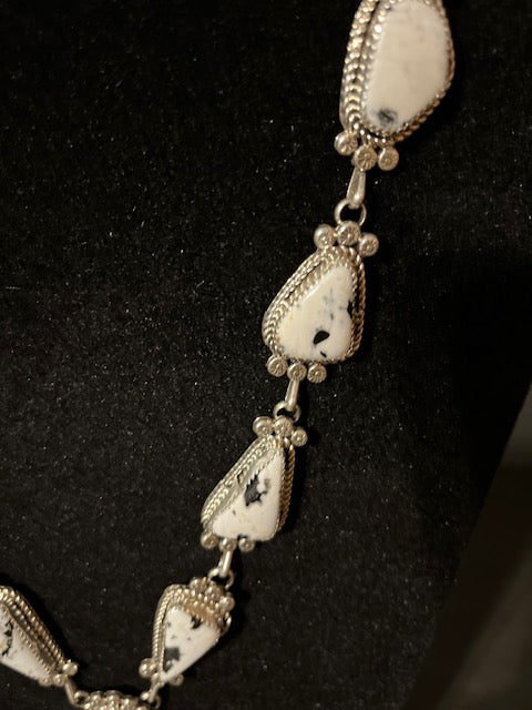 White Buffalo Sterling Silver