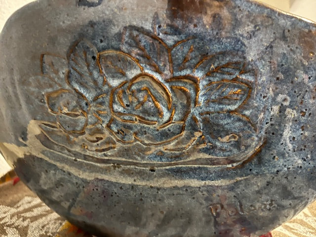 Large Beautiful Blue Bowl