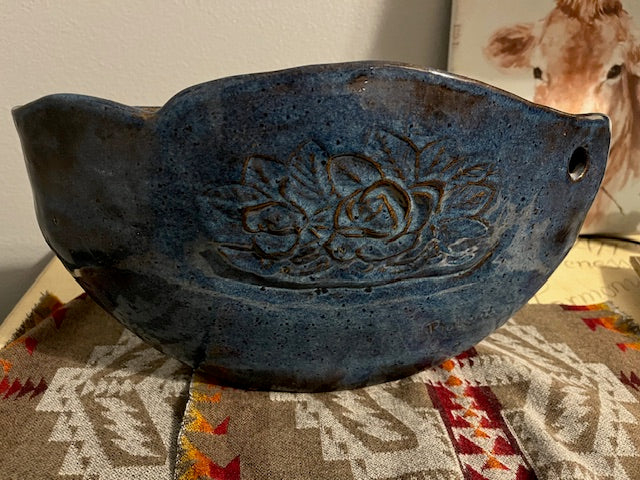 Large Beautiful Blue Bowl
